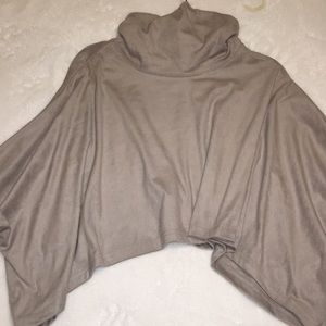 Lime and Vine Taupe High/Neck Top (Size Medium)